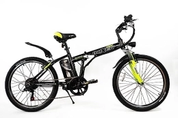 Basis Bikes Electric Bike Basis Boxer Electric Folding Bike 24" Wheel - Black / Neon Yellow (10.4ah)