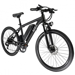 BEISTE Electric Bike BEISTE 26'' Eelectric Bikes for Adults, 350w Ebike with 36V 10.4 Ah Removable Lithium-ion Battery, Electric Mountain Bike with LCD Dsiplay and LED Front Light, Shock-absorbing Front Fork - BS-MK010