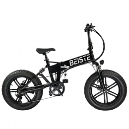 BEISTE Bike BEISTE Folding Electric Bike, 750W Folding Electric Bike with 48V 10.4Ah Battery, 20'' Fat Tire, Shimano 7-Speed, 25MPH Snow Beach Mountain Ebike Electric Bicycle for Adult