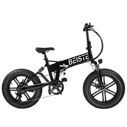 BEISTE Bike BEISTE Folding Electric Bikes for Adults, Electric Bicycle with 48V 10.4Ah Battery, 20'' Fat Tire, Shimano 7-Speed, Snow Beach Mountain E-bike - 40 Miles of Pedal Assistance
