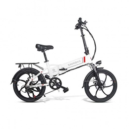 BFORS Electric Bike BFORS Electric Bike Mountain Bike Folding Bicycle 20 Inches with 48V 10, 4Ah Lithium Battery, 350 W Motor 25 Km / H, 7-Speed Anti-Theft Alarm Smartphone Holder Electric MTB