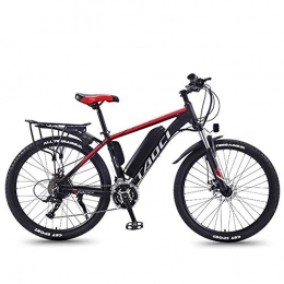  Electric Bike Bicycle Fork 26"Electric Bike Electric Bicycles Bike For Adults, Magnesium Alloy Ebikes All Terrain Bikes, 36V 350W Removable Lithium-Ion Battery Mountain Ebike, For Men, Red