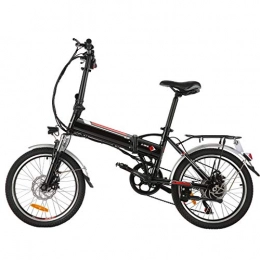 BIKFUN Bike BIKFUN 20" Folding Electric Bike for Adults, 20 inch Electric Bicycle with 250W Motor 36V 8Ah Removable Battery 7-Speed Gears, E-bike with Pedal Assist & Throttle (Shine black)