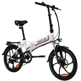 BIKFUN Electric Bike BIKFUN 20" Folding Electric Bike for Adults, 20 inch Electric Bicycle with 48V 10Ah Removable Battery 7-Speed Gears, E-bike with Pedal Assist & Throttle