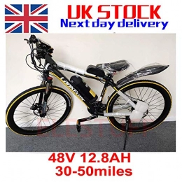 Black/Yellow 48V12.8AH 500W Electric Bike 26 '' Ebike 27 Speed for adult