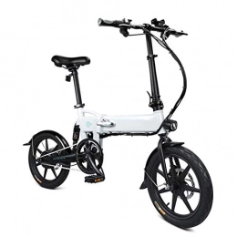 BLKO Electric Bike BLKO Electric Folding Bike for adult, Aluminum Alloy Shell With LED Front Light, Max 120kg payload, 16 inch Wheel size, Electric Foldable Bicycle Adjustable Height Portable for Cycling