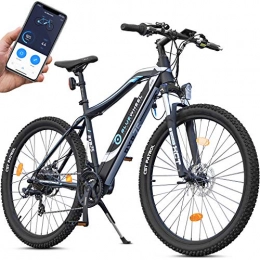 Bluewheel 27,5/29 inch innovative E-Bike 14,4/16Ah -German Quality Brand- EU-compliant pedelec with app, 250W motor, Lithium-Ion-battery, electric bicycle BXB75, Shimano 21 gear shift, Alu frame E-MTB
