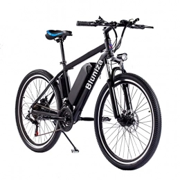 Bluniza Electric Bike Bluniza 26” Electric Mountain Bike - 250W Powerful Motor Electric Bicycle with 48V 10AH Lithium Battery, 21 Speed Transmission Gears E-bike for Adults - Black