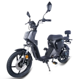 BMS TECH Electric Bike Motorcycle 48V 350W Motor 18 * 2.5 Inch Tubeless Tire EBike Two Seated Electric Motorbike Moped Motorcycle (W/ 48V 20Ah Removeable Lithium Battery)
