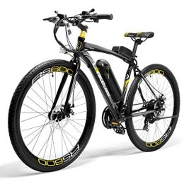 Brogtorl Bike Brogtorl LANKELEISI RS600 electric bicycle, 300W motor, battery Samsung 36V 20Ah, aluminum alloy frame, electric road bike (yellow)