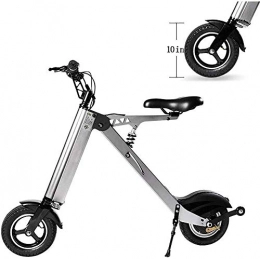 BXZ Electric Bike BXZ Electric Bike, Lithium Battery Folding Electric Bicycle Convenient and Fast Commuting Lightweight and Aluminum Folding Bike with Pedals, for Adult, Grey