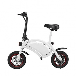 BXZ Bike BXZ Electric Scooter 12 inch 36V Folding E-Bike with 6.0Ah Lithium Battery, City Bicycle Max Speed 25 Km / H, Disc Brakes, Easy to Carry, White