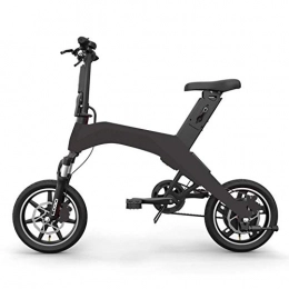 BXZ Electric Bike BXZ Electric Scooter 8 inch 36V Folding E-Bike with 6.6Ah Lithium Battery, City Bicycle Max Speed 25 Km / H, Disc Brakes, Black