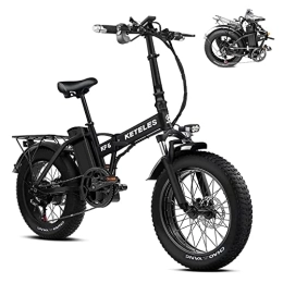 BYINGWD Electric Bike BYINGWD Electric Bicycle, Electric Folding Bike Fat Tire 20"* 4" With 48V 18Ah Removable Battery, Electric Bicycle With Three Riding Modes，ebike(Color:KF6)