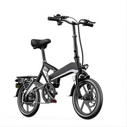 bzguld Electric Bike bzguld Electric bike 400W Electric Bike Foldable for Adults Lightweight Electric Bicycle 48V 10Ah Lithium Battery 16 Inch Tire Electric Mini Folding E Bike (Color : Black)