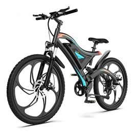 bzguld Electric Bike bzguld Electric bike Electric Bicycle 26" Fat Tire Bike 28 MPH 500W EBike with 48V 15Ah Lithium Battery 7 Speed Mountain Beach Snow Ebike Throttle & Pedal Assist