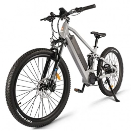 bzguld Electric Bike bzguld Electric bike Electric Bicycle for Adults 750W Ebike 27.5" E-bike 34 MPH Adult Electric Mountain Bike, 48V 17.5 Ah Removable Lithium Battery, 8 Speed Gears (Color : Gray)