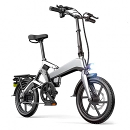 bzguld Bike bzguld Electric bike Electric Bike 400W Foldaway Electric Bicycle with 16" Fat Tire 48V10AH Lithium Battery Ebike 18.6 mph Mountain Commute E-Bike for Adults Female Male