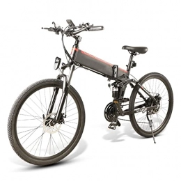 bzguld Bike bzguld Electric bike Electric Bike for Adults 500W Folding Bike 10.4Ah / 48V Lithium Battery 20MPH 26 inch Fat Tire Electric Bike for Snow Mountain Bikes 7 Speed Shifter Ebikes (Color : A)