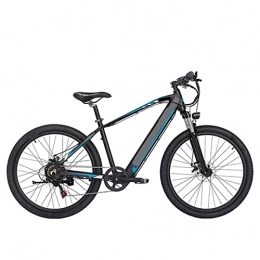 bzguld Bike bzguld Electric bike Electric Bike For Adults 750W 27.5 Inch Tire Electric Bicycle, 48V 15Ah Hidden Lithium Battery, Hydraulic Disc Brake Mountain 21.8 Mph 7 Speed Gear E Bike (Color : Blue Black)