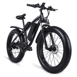 bzguld Electric Bike bzguld Electric bike Electric Mountain Bikes for Adults 26" Electric Bicycle, 1000W Ebike with 17AH 48V Removable Lithium Battery, 24.8 MPH Professional 21-Speed Gears Ebike (Color : Black)