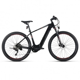 bzguld Electric Bike bzguld Electric bike Electric Mountain Bikes for Adults 27.5'' Electric Bike 240W Ebike 15.5MPH with 36V12.8Ah Hidden Removable Lithium Battery Moped Bicycle (Color : Black red)