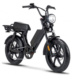 bzguld Electric Bike bzguld Electric bike Retro Electric Bicycle for Adult Woman and Men with 750W Motor 20 Inch Fat Tire 28MPH City Commuter Electric Bike 48V 13Ah Removable Lithium Battery 7 Speed E-Bike