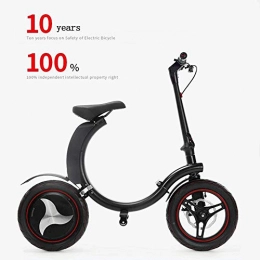 Caogene Bike Caogene Mini electric bicycle, 450W folding electric bicycle with a maximum speed of 30km / h, light electric bicycle scooter with headlights and double disc brakes
