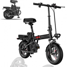 Jakroo Bike Carbon Foldable E-Bike 26Inch Folding Electric Bike, with Removable Large Capacity Lithium-Ion Battery 48V 8Ah Lightweight Bicycle for Teens