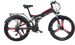 CASTOR Electric Bike CASTOR Electric Bike 24 / 26'' Folding Electric Mountain Bike with Removable 48V / 10AH LithiumIon Battery 300W Motor Electric Bike EBike 21 Speed Gear And Three Working Modes