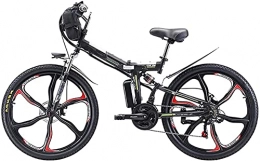 CASTOR Electric Bike CASTOR Electric Bike 26'' Folding Electric Mountain Bike, 350W Electric Bike with 48V 8Ah / 13AH / 20AH LithiumIon Battery, Premium Full Suspension And 21 Speed Gears
