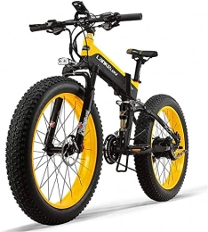 CASTOR Electric Bike CASTOR Electric Bike 48V 10AH 500W Engine New AllRound Electric Bike 26 '' 4.0 Wholesale tire Electric Bike 27Speed Snow Mountain Folding Electric Bike Adult Female / Male with AntiTheft Device