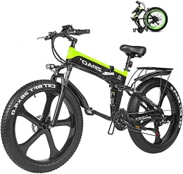 CASTOR Electric Bike CASTOR Electric Bike Electric Mountain Bike 26 Inches 1000W 48V 12.8ah Folding Fat Tire Snow Bike Ebike Pedal Assist Lithium Battery Hydraulic Disc Brakes For Adult