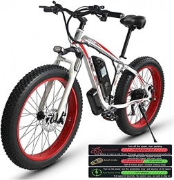 CASTOR Electric Bike CASTOR Electric Bike Electric Mountain Bike for Adults, Electric Bike Three Working Modes, 26" Fat Tire MTB 21 Speed Gear Commute Electric Bicycle for Men Women