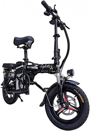 CASTOR Electric Bike CASTOR Electric Bike Fast Electric Bikes for Adults Folding Portable Bikes Detachable Lithium Battery 48V 400W Adults Double Shock Bikes with 14 inch Tire Disc Brake and Full Suspension Fork