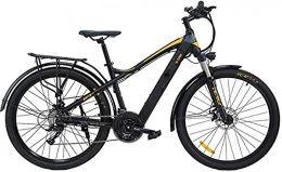 CASTOR Bike CASTOR Electric Bike Mountain Electric Bike, 27.5 Inch Travel Electric Bicycle Dual Disc Brakes with Mobile Phone Size LCD Display 27 Speed Removable Battery City Electric Bike for Adults