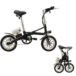CBA BING Electric Bike CBA BING Ultra Light Folding City Bicycle, Folding E-bike Electric Commuter Bike For Adults Women Men, Portable and Easy to Store in Caravan, Motor Home, with LCD, Black