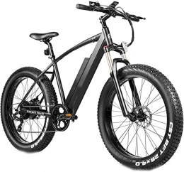CCLLA Electric Bike CCLLA 4.0 Fat Tire Electric Bicycle 26inch 48V 500W Mountain Snow Electric Bikes for Adults Suspension Shock Absorber Fork Rebound Lock Out 7-Speed Gear Shifts Recharge System