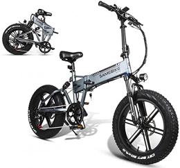 CCLLA Bike CCLLA Electric Bicycle 20-Inch Folding Electric Mountain Bike 500W Motor 48V 10AH Lithium Battery, Top Speed: 35Km / H, Pure Electric Battery Life 35-45Km