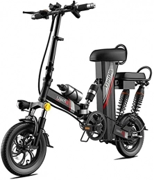 CCLLA Electric Bike CCLLA Electric Folding Bike 12" With Removable 48V 350W 30Ah Waterproof And Dustproof Lithium Battery Lithium-ion Battery, City Mountain Bicycle Booster 100-400KM