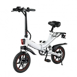 CCLLA Bike CCLLA mountain bikes 14 Inch Tire Folding Electric Bicycle 350W Watt Motor Variable Speed Shock Absorption Electric Bicycle Adult City Commuting Outdoor Riding
