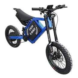 CEXTT Electric Bike CEXTT Electric bike electric motorcycle Most powerful 72v 5000w ebike with Electric Mountain Bike (Color : Blue)
