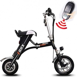 CEXTT Bike CEXTT The Portable Folding Electric Bicycles, 36V Electric Bicycles, 36V8AH Seater 25-30 Km (Color : Black)