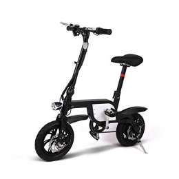 CHCH Bike CHCH Disc Folding Electric Bike - Portable, Easy To Store in Caravans, Car Homes, Boats. Rechargeable Lithium-Ion Battery And Silent Motor, Black