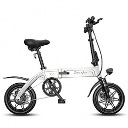 CHEER.COM Bike CHEER.COM 14 Inch Folding Electric Bicycle Super Light 36V Lithium Battery Bicycle Driving Portable Bicycles Beach Mountain Waterproof E-bike For Adults, Grey
