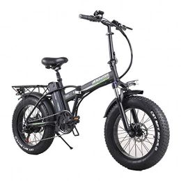 CHEER.COM Electric Bike CHEER.COM Electric Bicycle 500W 20 Inch Fat Tire Mountain Beach Snow Bike For Adults Aluminum Alloy Electric Scooter 7 Speed Gear E-Bike With Removable 48V15A Lithium Battery, 48V15Ah