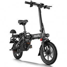 CHEER.COM Electric Bike CHEER.COM Electric Bicycles With Pedals Removable 48V Lithium Ion Battery 350 Watt Rear Hub Brushless Motor 14 Inches Electric Bike Folding Portable E-bike Three Riding Modes, 50to100KM