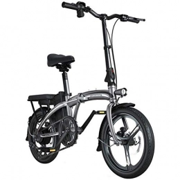 CHEER.COM Bike CHEER.COM Lightweight Aluminum Folding EBike With Pedals 48 V Lithium Ion Battery Electric Bike With Dual Disk Brakes 20 Inch Wheels And 240W Hub Motor LED Light, 70to100KM