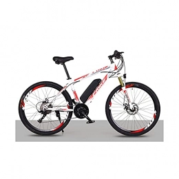 CHHD Bike CHHD Electric Mountain Bike 26" 250W Electric Bicycle With 36V 8Ah Removable Lithium Battery， 21 Speed Gearbox， 35km / H， Charging Mileage Up To 35-50km(Color:blue / white)