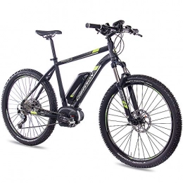 CHRISSON Electric Bike CHRISSON 27.5 Inch E-Bike Mountain Bike - E-Mounter 1.0 Black 48 cm - Electric Bicycle Pedelec for Men and Women with Performance Line Motor 250 W, 63 Nm - Intuvia Computer and 4 Driving Modes